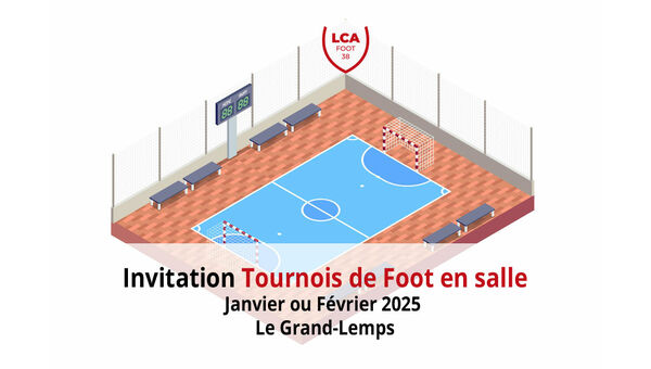 Tournois de foot en salle 2025 - Invitation